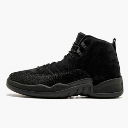 Nike Jordans 12 Retro OVO Black Black/Black/Metallic Gold Pánské Boty