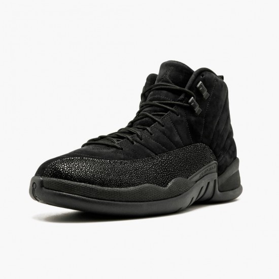 Nike Jordans 12 Retro OVO Black Black/Black/Metallic Gold Pánské Boty