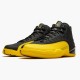 Nike Jordans 12 Retro University Gold Black/Black/University Gold Pánské Boty