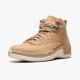 Nike Jordans 12 Retro Vachetta Tan Vachetta Tan/Metallic Gold-Sail Dámskés Boty