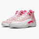 Nike Jordans 12 Retro GS Arctic Pink White/Arctic Punch/Hyper Pink Dámskés Boty