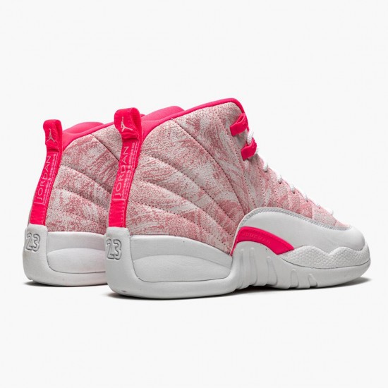 Nike Jordans 12 Retro GS Arctic Pink White/Arctic Punch/Hyper Pink Dámskés Boty