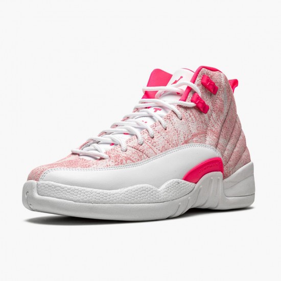 Nike Jordans 12 Retro GS Arctic Pink White/Arctic Punch/Hyper Pink Dámskés Boty