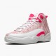 Nike Jordans 12 Retro GS Arctic Pink White/Arctic Punch/Hyper Pink Dámskés Boty