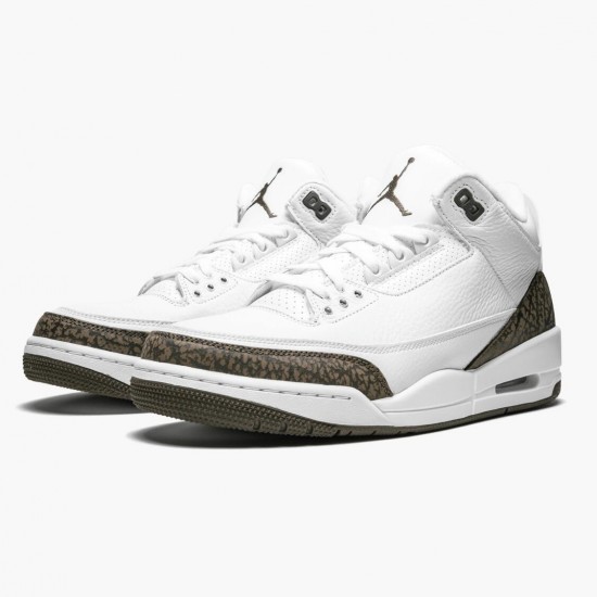 Nike Jordans 3 Retro Mocha White/Chrome/Dark Mocha Boty