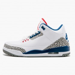 Nike Jordans 3 Retro OG True Blue White/Fire Red True Blue Pánské Boty