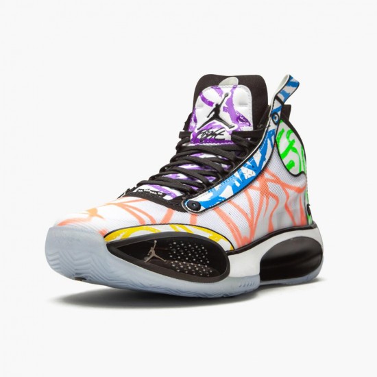 Nike Jordans 34 Zion Williamson Coloring Book White/Black/Multi Color Pánské Boty