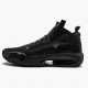 Nike Jordans 34 PE Black Cat Black/Black Dark/Smoke Grey Pánské Boty