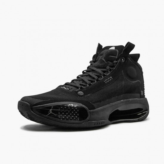 Nike Jordans 34 PE Black Cat Black/Black Dark/Smoke Grey Pánské Boty