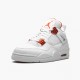 Nike Jordans 4 Retro Metallic Orange White/Team Orange Metallic Sil Boty