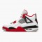 Nike Jordans 4 Retro OG GS Fire Red 2020 White/Fire Red/Black Tech Grey Pánské Boty