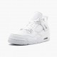 Nike Jordans 4 Retro Pure Money White/Metallic Silver Boty