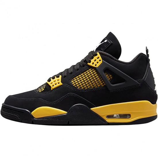 Nike Jordans 4 Retro Thunder 2023 Black/Tour Yellow Pánské Boty