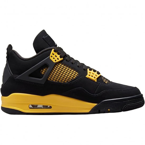 Nike Jordans 4 Retro Thunder 2023 Black/Tour Yellow Pánské Boty