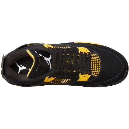 Nike Jordans 4 Retro Thunder 2023 Black/Tour Yellow Pánské Boty