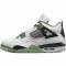 Nike Jordans 4 Retro White Oil Green Dark Ash White/Seafoam/Dark Ash/Neutral Grey Pánské Boty