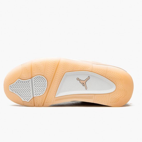 Nike Jordans 4 Shimmer Bronze Eclipse Orange Shimmer/Bronze Eclipse-Orange Quartz-Metallic Silver Dámskés Boty