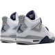 Nike Jordans 4 Midnight Navy White/Midnight Navy/Light Smoke Grey-Fire Red Pánské Boty