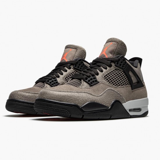 Off-White x Nike Jordans 4 Retro Taupe Haze Taupe Haze/Oil Grey Boty