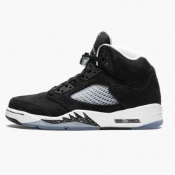 Nike Jordans 5 Oreo 2021 Black White Cool Grey Black/White/Cool Grey Boty