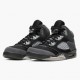 Nike Jordans 5 Retro Anthracite Wolf Grey/Black Pánské Boty