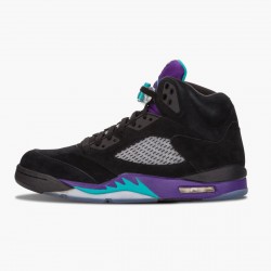 Nike Jordans 5 Retro Black Grape Black/New Emerald Grape Ice Boty