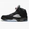 Nike Jordans 5 Retro Black Metallic Black/Metallic Silver Boty