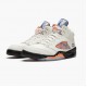 Nike Jordans 5 Retro International Flight Sail/Racer Blue-Cone Black Boty