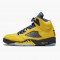 Nike Jordans 5 Retro Michigan 2019 AmarilloCollege Navy Amarillo/College Navy-Amarillo Boty