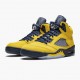 Nike Jordans 5 Retro Michigan 2019 AmarilloCollege Navy Amarillo/College Navy-Amarillo Boty