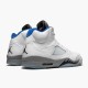 Nike Jordans 5 Retro White Stealth White/Stealth Black/Hyper Roya Pánské Boty