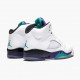 Nike Jordans 5 Retro Grape White/New Emerald Grp Ice Blk Pánské Boty