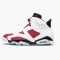 Nike Jordans 6 Retro Carmine White/Carmine Black/Black Boty