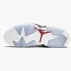 Nike Jordans 6 Retro Carmine White/Carmine Black/Black Boty