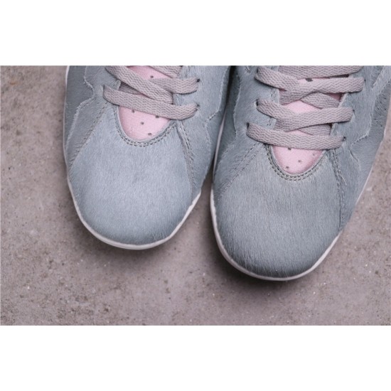 Nike Jordans 7 Retro Neutral Grey Reflect Grey/Pink White Pánské Boty