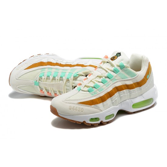 Nike Air Max 95 TT Pánské Bílá  Zelená Hnědá Běžecké Boty CZ0154-100