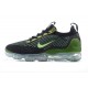 Nike Air VaporMax 2021 Flyknit Černá Zelená DQ7640-001 Běžecké Boty Dámské/Pánské