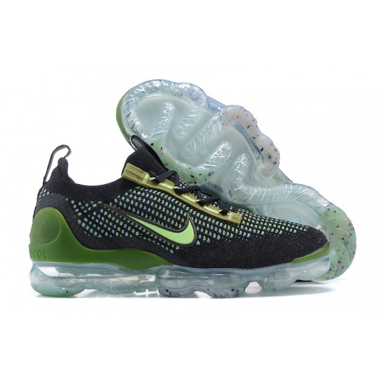 Nike Air VaporMax 2021 Flyknit Černá Zelená DQ7640-001 Běžecké Boty Dámské/Pánské