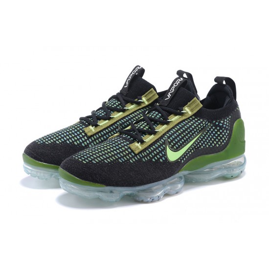 Nike Air VaporMax 2021 Flyknit Černá Zelená DQ7640-001 Běžecké Boty Dámské/Pánské