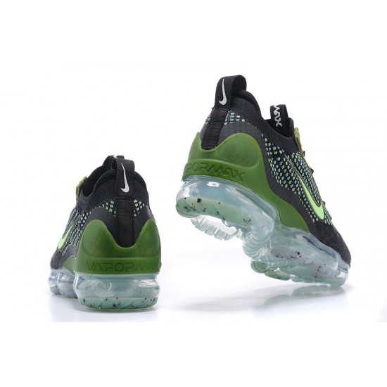 Nike Air VaporMax 2021 Flyknit Černá Zelená DQ7640-001 Běžecké Boty Dámské/Pánské