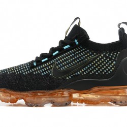 Nike Air VaporMax 2021 Flyknit Černá Oranžová Běžecké Boty Dámské/Pánské