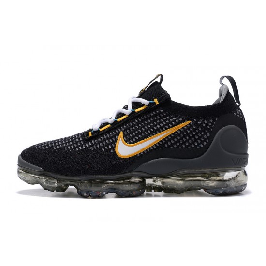 Nike Air VaporMax 2021 Flyknit Černá Žlutá DH4086-001 Běžecké Boty Dámské/Pánské