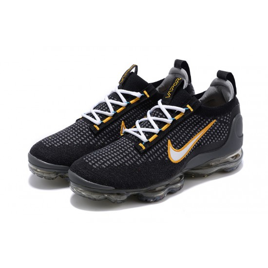 Nike Air VaporMax 2021 Flyknit Černá Žlutá DH4086-001 Běžecké Boty Dámské/Pánské