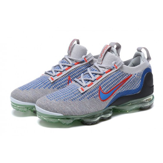 Nike Air VaporMax 2021 Flyknit Šedá Modrá DX3368-700 Běžecké Boty Dámské/Pánské