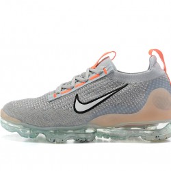 Nike Air VaporMax 2021 Flyknit Šedá Oranžová DH4084-002 Běžecké Boty Dámské/Pánské