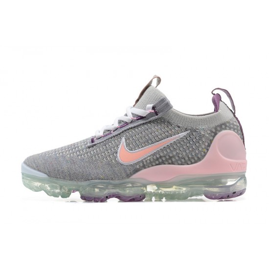 Nike Air VaporMax 2021 Flyknit Šedá and Růžová Běžecké Boty Dámské/Pánské