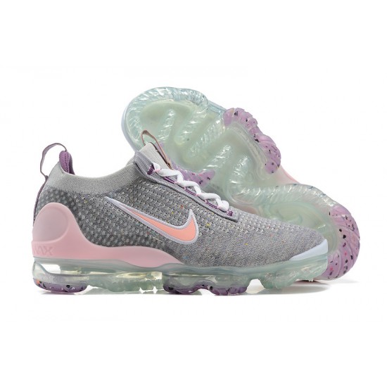 Nike Air VaporMax 2021 Flyknit Šedá and Růžová Běžecké Boty Dámské/Pánské