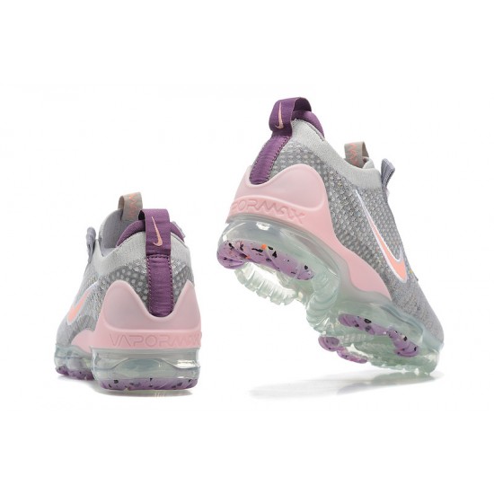 Nike Air VaporMax 2021 Flyknit Šedá and Růžová Běžecké Boty Dámské/Pánské