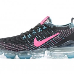 Nike Air VaporMax Flyknit 3 Unisex Černá Růžová Běžecké Boty AJ5910-101