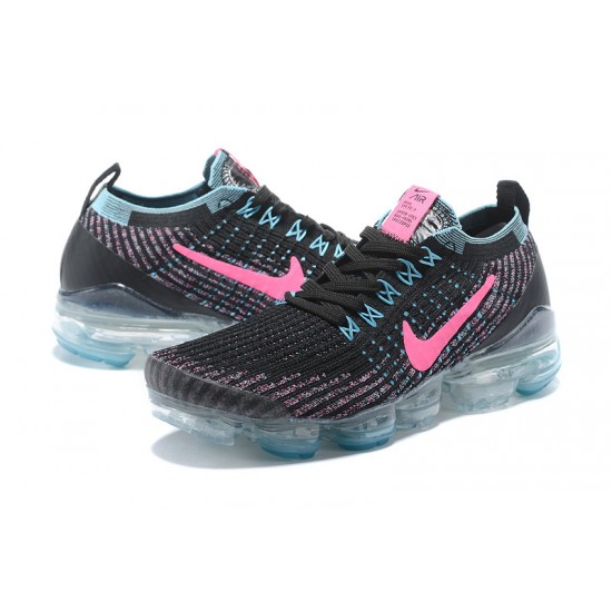 Nike Air VaporMax Flyknit 3 Unisex Černá Růžová Běžecké Boty AJ5910-101